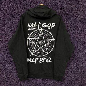 In This Moment Half God Half Devil Pentagram Band Hoodie M